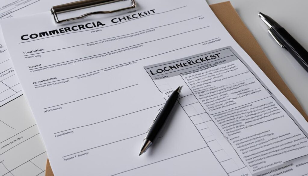 commercial loan application checklist